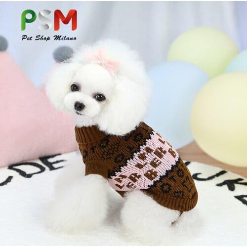 New Dog Knitted Cat Sweater With Deer Small And Medium Dog Letter Fadou Comfortable Warm Pet Clothes Dachshund Fashion