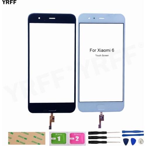 For Xiaomi Mi6 Mobile Touch Screen Panel For Xiaomi 6 Mi 6 Touch Screen Digitizer Panel Repair Parts Front Glass Lens Sensor
