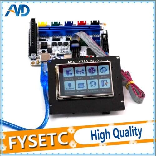 F5 V1.2 Control Board Replace BASE 1.4 & Ramps 1.4 Controller Board + TFT 28 V3.0 Display Color TFT Support WIFI