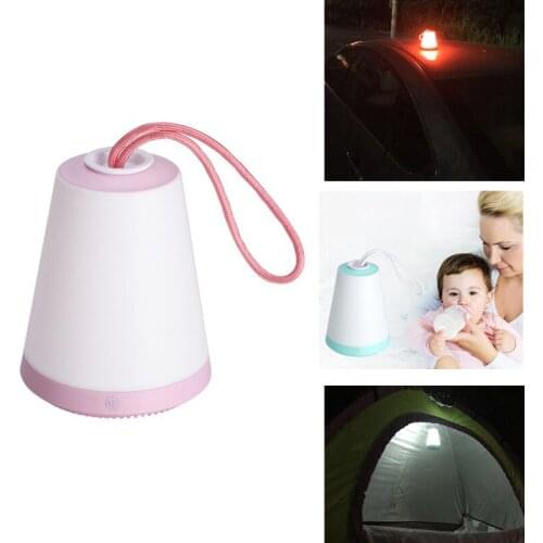 Portable Dimmable LED Camping Light USB Rechargeable Touch Switch Led Night Light For Camping Emergency Bedside Table Lamp