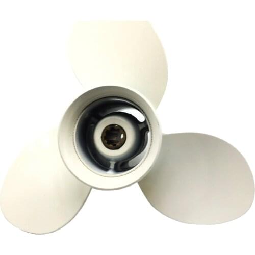 Aluminium Alloy Propeller White for Yamaha Outboard Engines 9.9-15 HP 20HP