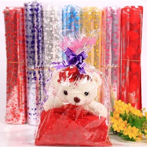 18*25/20*30/25*35/35*50cm Transparent Opp Plastic Wrapping Bag Candy Toy Gift Packaging Bags for Birthday Wedding Party Favors