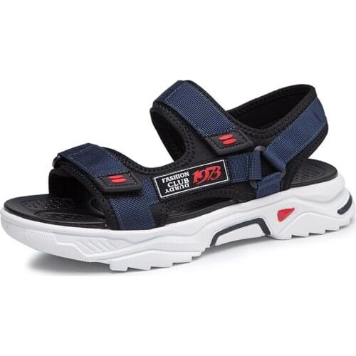 Men Sandals Gladiators Casual Roman Shoes Outside Breathable Mens Sandals Summer Comfortable Light Sandalias Flange