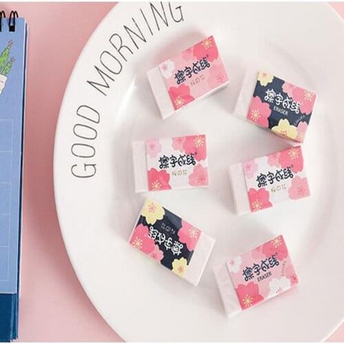 1pcs Rubber Sassafras Childrens Gift Christmas Birthday Delivery Drawing Rectangular School Supplies Learning Business DIY