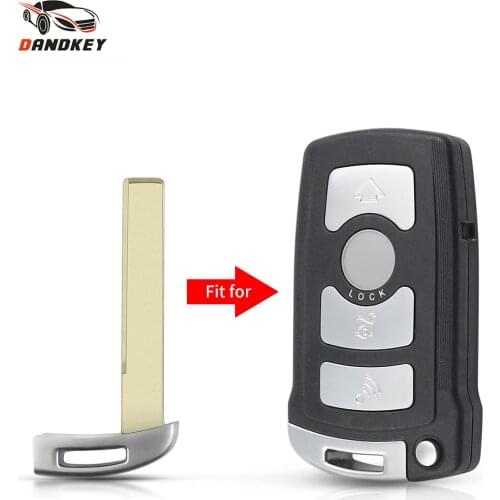 Dandkey Replacement Key Blade For BMW 7 Series E65 E66 E67 E68 745i 745Li 750i 750Li Uncut Insert Key Keyless Blank Remote Key