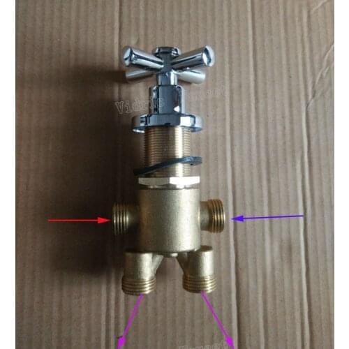 2 in 2 out bathtub mixing faucet , bathroom shower mixer , shower room hot and cold water bath switch valve