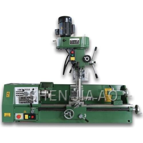 HMT-MK260A Desktop High Precision Drilling And Milling Integrated Lathe Multi-function Metal Wood Processing Lathe Machine 1PC
