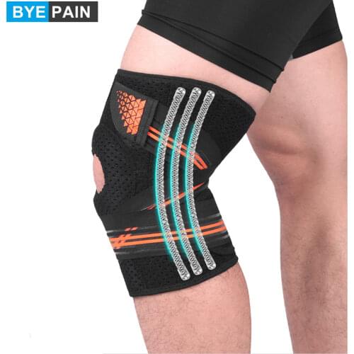 1PCS Adjustable Knee Braces with Side Stabilizers & Patella Pads,Knee Support for Knee Joint Recovery or Injury Prevention
