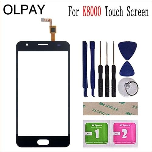 5.5'' inch Mobile Phone Touch Glass For Oukitel K8000 Touch Screen Touch Digitizer Panel Glass Tools Free Adhesive And Wipes