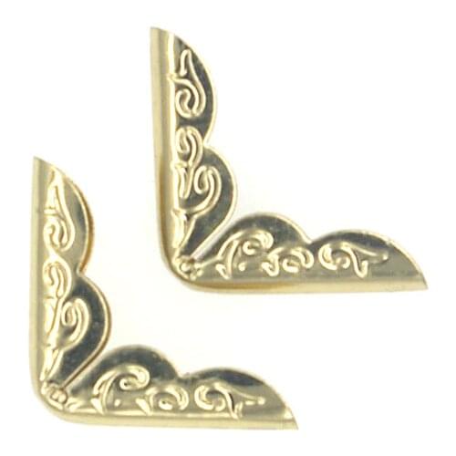 50PCs Book Corner Scrapbooking Albums Menus Folders Protectors 21x21x4mm F9303