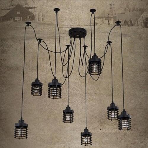 American retro spider chandelier personalized restaurant bar clothing shop creative decoration days female lighting fixture