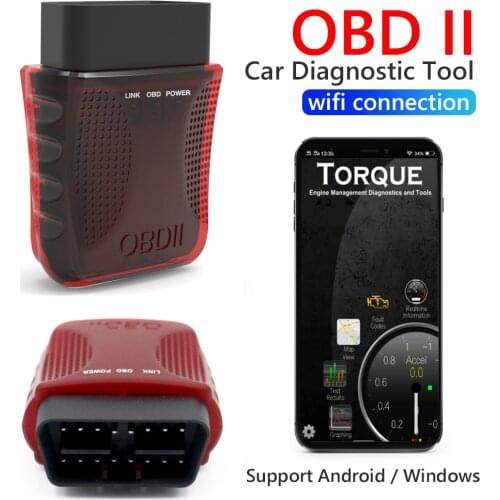 ELM327 Car Auto Diagnostic Scanner Tool OBD2 Scanner WiFi OBD II Code Reader Car Diagnostic Tool for iOS Android