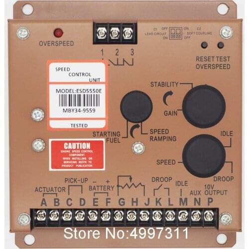 Chinese Own factory price Quality Best Match Speed Control Unit/Speed Governor ESD5550E for Diesel Generating Set