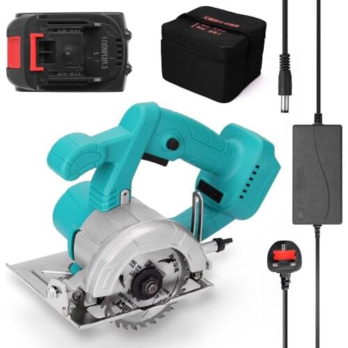 4inch 21V Electric Circular Saw 0-34mm Cutting Depth Lithium Battery Woodworking Tool Wood Board Marble Cutting Machine