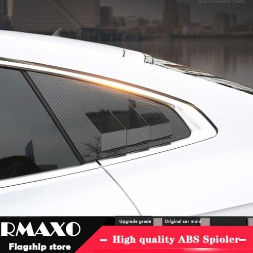 For Volkswagen CC 2019-2020 Sedan ABS Rear Door Window shades Louver Frame Window Sill Molding Cover Sticker Trim