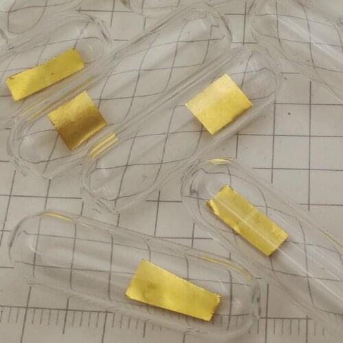 Precious Metal Gold 99.99% High Purity Au Glass Seal Gold Slice Element Collection Hobby