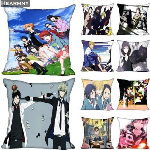 Durarara Anime Pillow Case For Home Decorative Pillows Cover Square Invisible Zippered Throw PillowCases