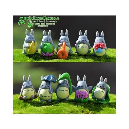 10pcs/lot my neighbor Totoro action figure gifts doll cute miniature figurines japanese anime