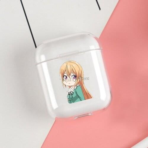 Erina Nakiri kawaii Food wars Clear Cases For Apple Airpods 1 2 Earphone Bluetooth Wireless Cover For Airpods 2 1 Coque