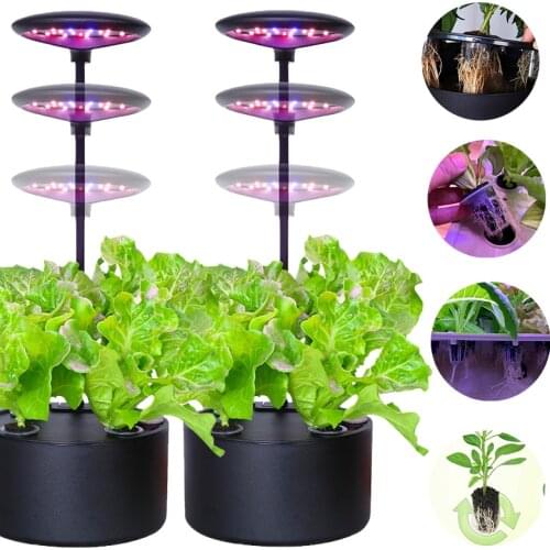Hydroponic intelligent system box indoor soilless vegetable planting table-top hydroponic equipment plant resin flowerpot