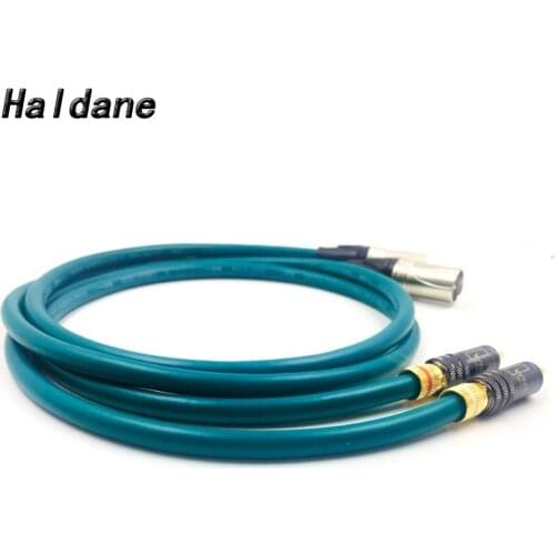 Haldane Pair WBT-0144 RCA Male to 3pin XLR Male Balacned Audio Cable XLR to RCA Interconnect Cable with CARDAS CROSS USA-Cable