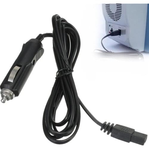 2m 12V DC Replacement Car Cooler Cool Box Mini Fridge 2 Pin Lead Cable Plug Wire Car Refrigerator Cigarette Lighter Power Cord