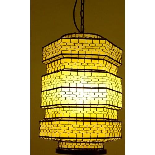Chinese cloth lantern pendant lamps restaurant tea house hot pot Hotel bar study decoration lighting pendant light ZA928114