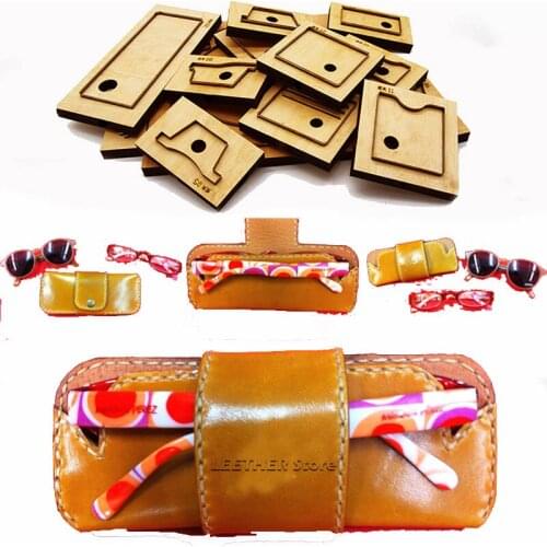 Leather Glasses Case Sunglass and Reading Glasses Case Japan Steel Blade Rule Die Cutter for Diy Leather Template Crafts