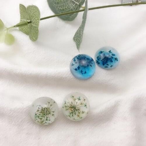 Summer earrings dried flower popular contracted fashion popular Europe and the United States, Japan and South Korea