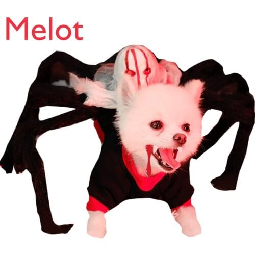Dog Spider Clothes Funny Funny Autumn and Winter Clothes Teddy Pet Cat Bichon Pomeranian Small Dog Puppy Winter schnauzer