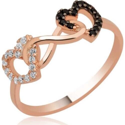 Original silver , Binary Infinity Heart ,Ring, Good Quality and AffordablHearted ,Rings Types