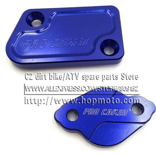 CNC Front & Rear Brake Reservoir Fluid Cover Fit YZ125 YZ250 YZ250F YZ450F YZ250FX Motorcycle MX Enduro Motocross Dirt Bike
