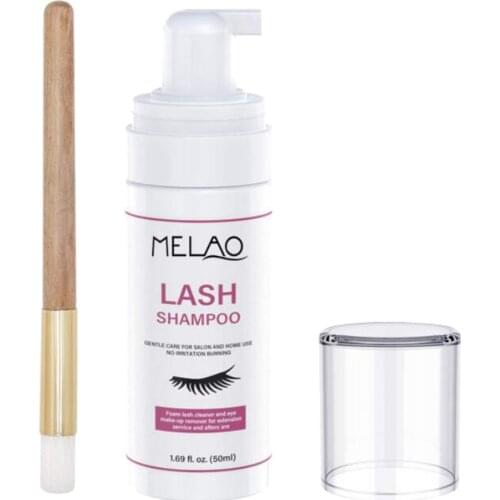 Professional Eyelash Extensions Cleaning Foam Shampoo W / Brush