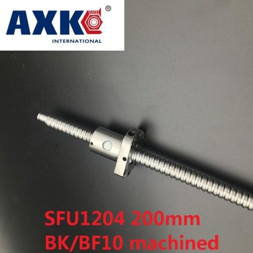Axk Sfu1204 200mm Ballscrew With Sfu1204 Single Ballnut For Cnc Parts Bk/bf10 Machined