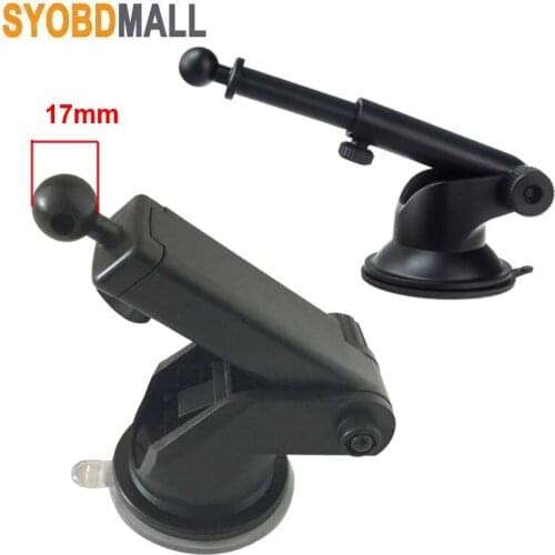 Sticky Silicone 360 Rotating Function Dash Cam Mobile Phone Bracket Suction Cup 17mm Ball Head Holder for DVR GPS DV Camera