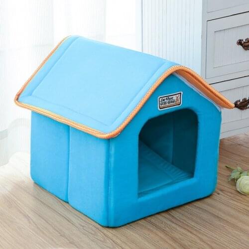 Pet Dog House Foldable Room for Dogs Kennel Nest Dog Cat Bed Small Medium Dogs Winter LePet Doopard Dog Puppy Sofa Cushion House