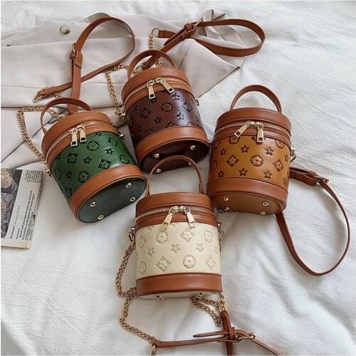 Luxury Brand Mini Handbag 2021 New Fashion Womens Leather Embossing Chain Designer Shoulder Crossbody Bags for Women Totes