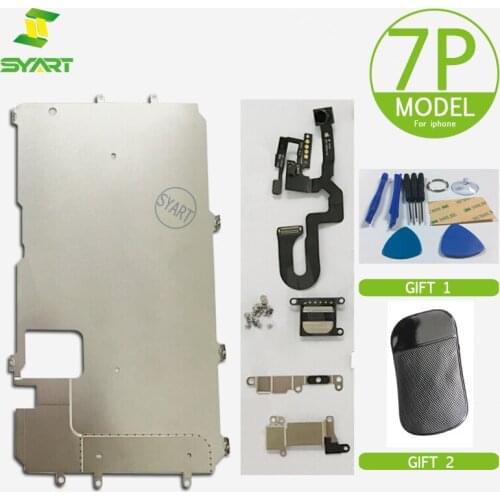 SYART Brand Free besr Gift New LCD Back Metal Plate with small parts Replacement Part for iPhone 7 plus (5.5'')