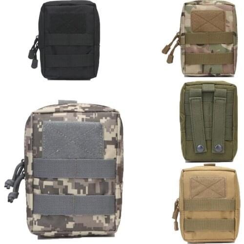 Military Tactical Life Bag Multifunctional Tool Pouch EDC Springs Hinge Hunting Durable Belt Pouches Packs Outdoor Accessories