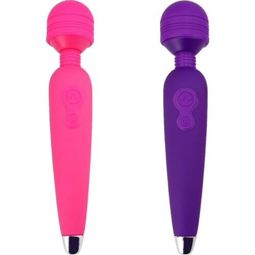 Female Adult Toy Powerful Oral Clit AV Vibrators Magic Wand Clitoris Sex Toy for Women USB Rechargeable Vibrator Body Massager