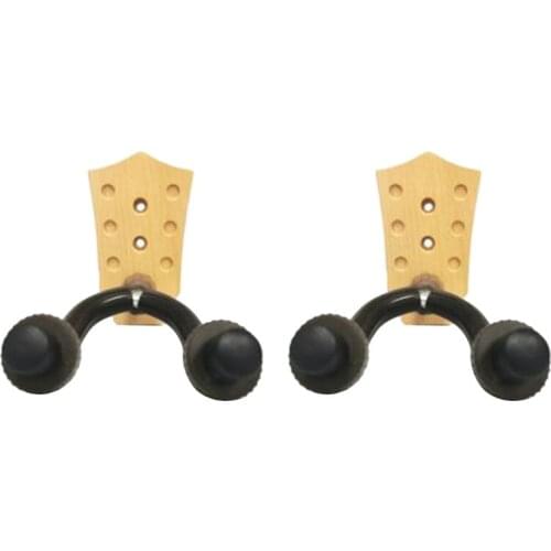 2Pcs Guitar Wall Hanger Guitar Wall Mount Bracket Holder Guitar Hook for Acoustic Guitars Electric Guitars Ukuleles