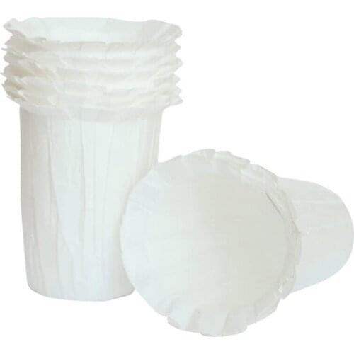 200 Pieces Suitable for Keurig 2.0 Coffee Filter Paper Filter Paper Cup Disposable White Bulk K-Cup Food Grade Cup Shape