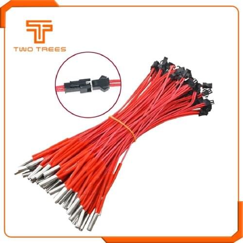 3D Printer Makerb Reprap Mendel Heating Tube Reprap 12V/24V 40W Simple Replace Ceramic Cartridge Heater HotEnd J-Head 6*20mm