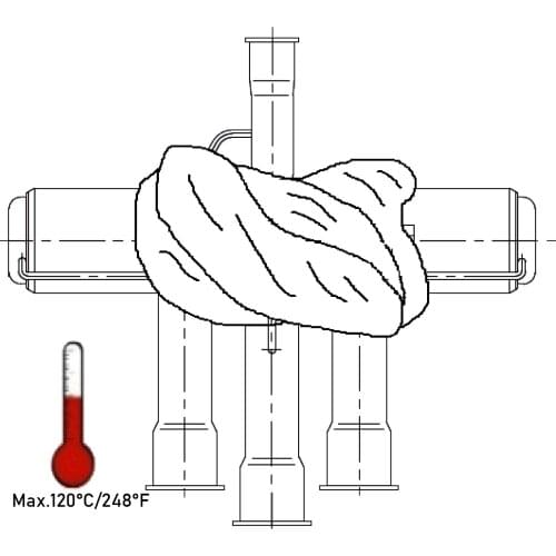 167KW(R410a) 4-way Reverse valves is suitable for 54TR cooling capacity refrigeration equipments or air condtioner systems