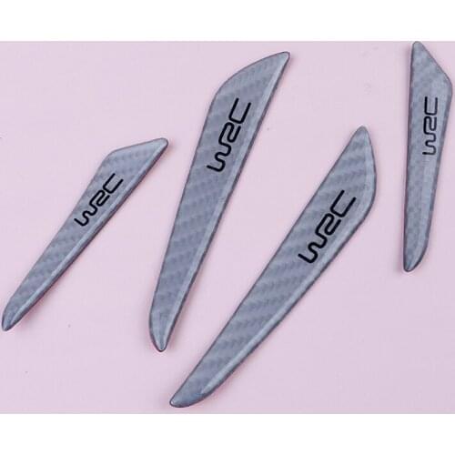 Hot 4Pcs/Set Protector Anti-collision Trim Sticker Silver Car Door Edge Guard Strip