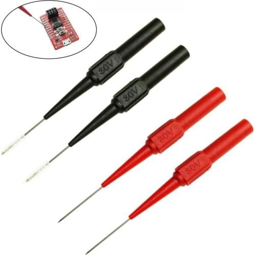 T0161 Insulation Piercing Needle Multimeter Accurate Test Probe Tool Car Detection Tester for small IC pins LED lamps components