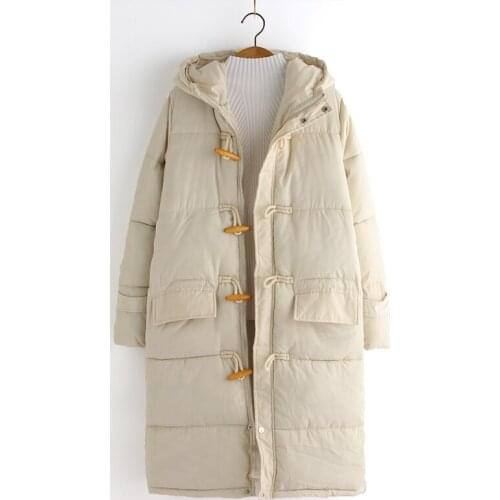 Jujuge New Winter Women Down Jacket Fashion Women Hooded Cotton Padded Jacket Loose Casual Parka Coat Female Thick Outerwear