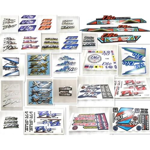 Motorcycle scooter decals Moto fairing body stickers colorful reflective sticker Dio DIO full range logo sticker
