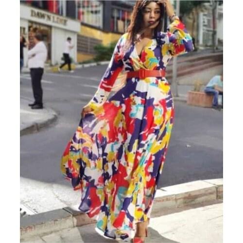 Long Sleeve Dresses for Women Party Wedding Casual Date Dashiki African Women Dresses 2021 African Dresses for Women