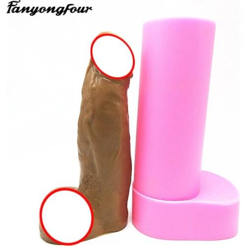 3D Penis Silicone Mold Fondant Cake Mold Resin Gypsum Chocolate Candle Candy Mold Free Shipping